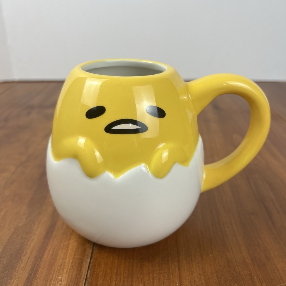 Sanrio Gudetama Lazy Egg Mug Cup 20oz Sculpted Silver Buffalo World Market